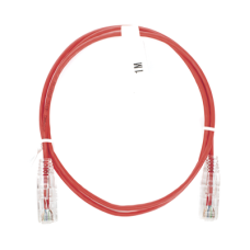 Cable de Parcheo Slim UTP Cat6 - 1 Metro (3.28 Pies), Rojo, Diámetro Reducido (28 AWG) Cable de Parcheo Slim UTP Cat6 - 1 Metro (3.28 Pies), Rojo, Diámetro Reducido (28 AWG)