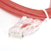 Cable de Parcheo Slim UTP Cat6 - 1 Metro (3.28 Pies), Rojo, Diámetro Reducido (28 AWG)