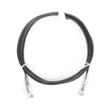 Cable de Parcheo Slim UTP Cat6 - 1.5 Metros (4.92 Pies) Negro Diámetro Reducido (28 AWG) Cable de Parcheo Slim UTP Cat6 - 1.5 Metros (4.92 Pies) Negro Diámetro Reducido (28 AWG)