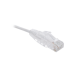 Cable de Parcheo Slim UTP Cat6 - 1.5 Metros (4.92 Pies) Blanco Diámetro Reducido (28 AWG)
