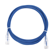 Cable de Parcheo Slim UTP Cat6 - 3 Metros (9.84 Pies) Azul Diámetro Reducido (28 AWG) Cable de Parcheo Slim UTP Cat6 - 3 Metros (9.84 Pies) Azul Diámetro Reducido (28 AWG)