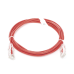 Cable de Parcheo Slim UTP Cat6 - 3 Metros (9.84 Pies) Rojo Diámetro Reducido (28 AWG)