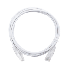 Cable de Parcheo Slim UTP Cat6 - 3 Metros (9.84 Pies) Blanco Diámetro Reducido (28 AWG) Cable de Parcheo Slim UTP Cat6 - 3 Metros (9.84 Pies) Blanco Diámetro Reducido (28 AWG)