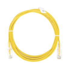 Cable de Parcheo Slim UTP Cat6 - 3 Metros (9.84 Pies) Amarillo Diámetro Reducido (28 AWG) Cable de Parcheo Slim UTP Cat6 - 3 Metros (9.84 Pies) Amarillo Diámetro Reducido (28 AWG)
