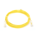Cable de Parcheo Slim UTP Cat6 - 3 Metros (9.84 Pies) Amarillo Diámetro Reducido (28 AWG)