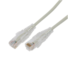Cable de Parcheo Slim UTP Cat6A - 0.5 Metros (1.64 Pies) Gris, Diámetro Reducido (28 AWG) Cable de Parcheo Slim UTP Cat6A - 0.5 Metros (1.64 Pies) Gris, Diámetro Reducido (28 AWG)