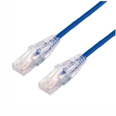 Cable de Parcheo Slim UTP Cat6A - 1 Metro (3.28 Pies) Azul, Diámetro Reducido (28 AWG)