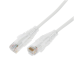 Cable de Parcheo Slim UTP Cat6A - 1 Metro (3.28 Pies) Blanco, Diámetro Reducido (28 AWG)