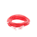 Cable de Parcheo Slim UTP Cat6A - 10 Metros (32.81 Pies) Rojo Diámetro Reducido (28 AWG)