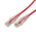 Cable de Parcheo Slim UTP Cat6A - 5 Metros (16.40 Pies) Rojo, Diámetro Reducido (28 AWG)
