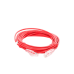 Cable de Parcheo Slim UTP Cat6A - 5 Metros (16.40 Pies) Rojo, Diámetro Reducido (28 AWG)