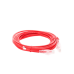 Cable de Parcheo Slim UTP Cat6A - 5 Metros (16.40 Pies) Rojo, Diámetro Reducido (28 AWG)