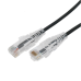 Cable de Parcheo Slim UTP Cat6A - 7 Metros (22.97 Pies) Negro, Diámetro Reducido (28 AWG)