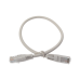 Cable de Parcheo UTP Cruzado Cat6 0.4 Metros (1.31 Pies) - Gris