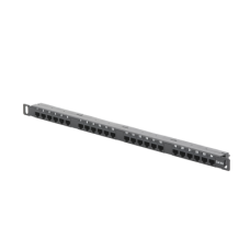 Panel de Parcheo de Impacto (110) sin Blindaje de 24 Puertos Cat6A