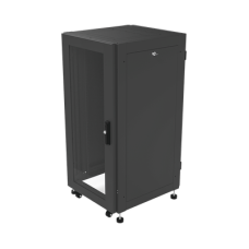 Gabinete Profesional para Telecomunicaciones de 19in, Instalación a Piso, 24UR, 600 mm Profundidad, Se envía el Gabinete Armado.