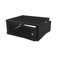 Gabinete de Pared Fijo, Con 4 Unidades de Rack, de 19 in, Fabricado en Acero, Puerta Perforada. Gabinete de Pared Fijo, Con 4 Unidades de Rack, de 19 in, Fabricado en Acero, Puerta Perforada.