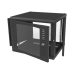 Gabinete para Montaje en Pared Fijo, con 9 Unidades de Rack, de 19in, Puerta de Cristal Templado, Fabricado en Acero