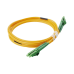 Jumper de Fibra Óptica Monomodo 9/125 LC/APC-LC/APC Duplex PVC, 2.0 mm, Amarillo, 2 Metros (6.56 Pies)