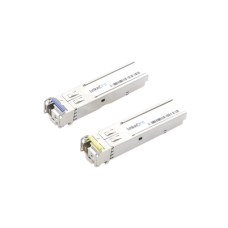 Transceptores Ópticos Industriales Bidireccionales SFP (Mini-Gbic) / Monomodo 1490 & 1550 nm / 1.25 Gbps / 1000BASE-BX / Conector LC/UPC Simplex / DDM / Hasta 100 km / 2 Piezas Transceptores Ópticos Industriales Bidireccionales SFP (Mini-Gbic) / Monomodo 1490 & 1550 nm / 1.25 Gbps / 1000BASE-BX / Conector LC/UPC Simplex / DDM / Hasta 100 km / 2 Piezas