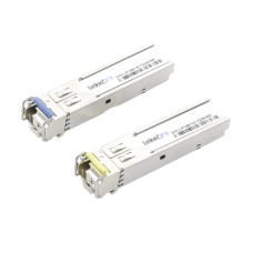 Transceptores Ópticos Industriales Bidireccionales SFP (Mini-Gbic) / Monomodo 1310 & 1550 nm / 1.25 Gbps / 1000BASE-BX / Conector LC/UPC Simplex / DDM / Hasta 3 km / 2 Piezas Transceptores Ópticos Industriales Bidireccionales SFP (Mini-Gbic) / Monomodo 1310 & 1550 nm / 1.25 Gbps / 1000BASE-BX / Conector LC/UPC Simplex / DDM / Hasta 3 km / 2 Piezas
