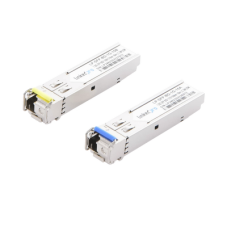 Transceptores Ópticos Bidireccionales SFP (Mini-Gbic) / Monomodo 1310 & 1550 nm / 1.25 Gbps / 1000BASE-BX / Conector LC/UPC Simplex / DDM / Hasta 10 km / 2 Piezas Transceptores Ópticos Bidireccionales SFP (Mini-Gbic) / Monomodo 1310 & 1550 nm / 1.25 Gbps / 1000BASE-BX / Conector LC/UPC Simplex / DDM / Hasta 10 km / 2 Piezas