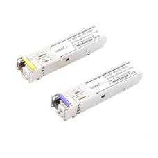Transceptores Ópticos Bidireccionales SFP (Mini-Gbic) / Monomodo 1490 & 1550 nm / 1.25 Gbps / 1000BASE-BX / Conector LC/UPC Simplex / DDM / Hasta 100 km / 2 Piezas Transceptores Ópticos Bidireccionales SFP (Mini-Gbic) / Monomodo 1490 & 1550 nm / 1.25 Gbps / 1000BASE-BX / Conector LC/UPC Simplex / DDM / Hasta 100 km / 2 Piezas
