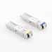 Transceptores Ópticos Bidireccionales SFP (Mini-Gbic) / Monomodo 1310 & 1550 nm / 1.25 Gbps / 1000BASE-BX / Conector LC/UPC Simplex / DDM / Hasta 10 km / 2 Piezas
