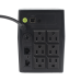UPS 600VA/360 W Línea Interactiva / 6 Contactos 5-15R (4 Respaldadas) / Regulación de Voltaje / Protección RJ45