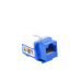 Módulo Jack Keystone Cat5e con Terminación 110 (Punchdown) para Faceplate - Color Azul