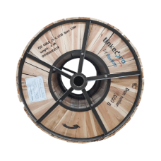 Carrete de 4 Kilómetros (2.49 Millas) de Fibra Óptica Aérea Figura 8 Armada Antirroedor G.652D, Monomodo de 24 Hilos, Exterior, Span 120, Loose Tube