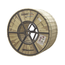 Carrete de 4 km de Fibra Óptica Aérea (ADSS) G.652D, Monomodo de 24 Hilos, Exterior, Span 200, Loose Tube