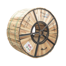 Carrete de 4 Kilómetros (13123.36 Pies) de Fibra Óptica para Exterior G.652D, Armada, Monomodo de 12 Hilos, Loose Tube, Color Negro, para Instalación en Ducto Subterráneo o Enterrado Directo