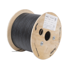 Carrete de 1 km de Fibra Óptica Drop, Interior/Exterior G.657A2 Monomodo de 1 Hilo (Unifibra), Dieléctrica, Forro Negro