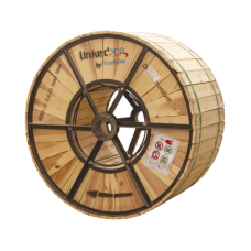 Carrete de 4 Kilómetros de Fibra Óptica Aérea (ADSS) G.652D Armada Anti Roedor, Dieléctrica, Monomodo 24 Hilos, Span 200 (Para instalaciones aéreas, en tubería o enterrado directo)