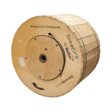 Carrete de 4 Kilómetros de Fibra Óptica Aérea Mini Figura 8, G.652D, Monomodo de 12 Hilos, Exterior, Span 80, Loose Tube