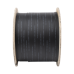 Carrete de 1 km de Fibra Óptica Drop, Interior/Exterior G.657A2 Monomodo de 1 Hilo (Unifibra), Dieléctrica, Forro Negro