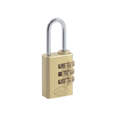 Candado de Latón de Combinación Maletero Programable/ Medida 20 mm / Nivel de seguridad 3 / Discos Programables.