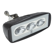 Luz led marina en terminación color negro CapreraLT, emite luz color blanco de 1000 lúmenes, fabricado bajo norma de protección IP67.