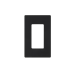 Tapa Color Negro para interruptor o dimmer Lutron, 1 gang, limpio y moderno