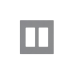 Tapa Color Gris para interruptor o dimmer Lutron, 2 gang, limpio y moderno