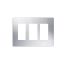 Tapa Color Metalico para interruptor o dimmer Lutron, 3 gang, limpio y moderno