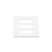 Tapa Color Blanco para interruptor o dimmer Lutron, 3 gang, limpio y moderno