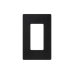 Tapa Color Negro Satin para interruptor o dimmer Lutron, 1 gang, limpio y moderno