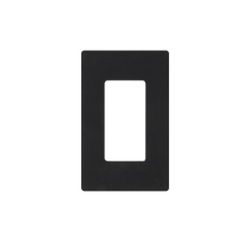 Tapa Color Negro para interruptor o dimmer Lutron, 1 gang, limpio y moderno