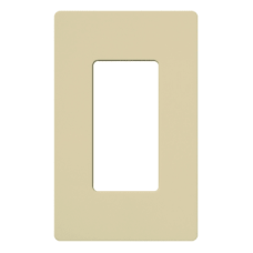 Placa de pared 1 espacio, para atenuador (dimmer), switch ó control remoto inalámbrico LUTRON.