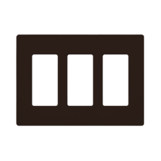 Placa de pared 2 espacio, para atenuador (dimmer), switch ó control remoto PICO inalámbrico.