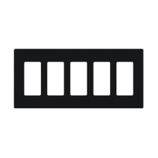 Placa de pared 5 espacios, para atenuador (dimmer), switch ó control remoto PICO inalámbrico Placa de pared 5 espacios, para atenuador (dimmer), switch ó control remoto PICO inalámbrico