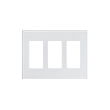 Tapa de cristal para apagador o atenuador, 3 espacio.