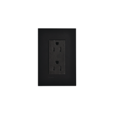 Tomacorriente, receptaculo, color negro, 15A. Tomacorriente, receptaculo, color negro, 15A.